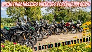 9 metod na turystyka 2024 - wielkie porównanie motocykli turystycznych średnich i dużych pojemności