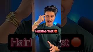 Hairline Test     #hairlinereceding #hairlineregrowth #haircare #hairstyle