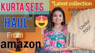 Amazon Kurta sets haul || latest summer collection #amazonfashion