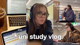 STUDY VLOG  dealing with burnout, lots of studying, long library days & end of the semester
