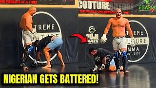 Sean Strickland DESTROYS African Man. *INTENSE SPARRING*