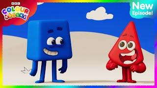 Red Meets Blue! | FULL EPISODE - S1 E3 | Learn Colours - Kids Cartoons | Colourblocks