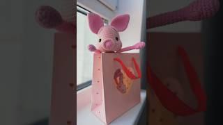 #своимируками #подарки #вязаныеигрушки #свинка