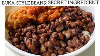 HOW TO COOK BUKA-STYLE PLAIN BEANS (With A Secret Ingredient) | Nigerian Buka Plain Beans Recipe