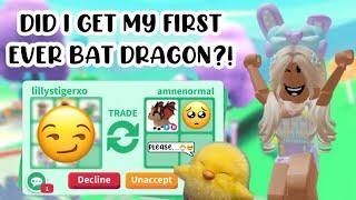 DID I GET MY FIRST BAT DRAGON IN ADOPT ME?!#adoptmeroblox #preppyadoptme #preppyroblox