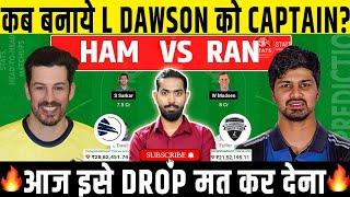 HAM vs RAN Dream11, HAM vs RAN Dream11 Prediction, Hampshire vs Rangpur Riders  Dream11 Prediction