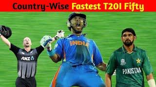 Fastest T20i Fifty Comparison Countrywise