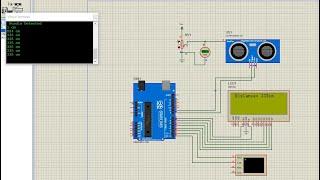 Simulate the ultrasonic (HC-SR04) sensor in proteus using arduino