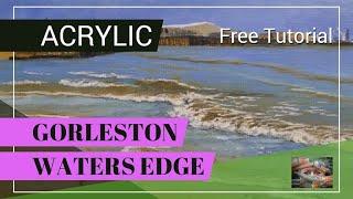 Gorleston Waters Edge. Acrylic tutorial.