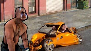 In traffic at a speed of 9999999, How many times has Brucie died?！ - GTA4