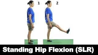 Standing Hip Flexion (SLR) - Ask Doctor Jo