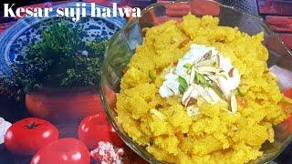 Assalaam alaikum | kesar suji halwa|saffron suji halwa| Mahek's kitchen