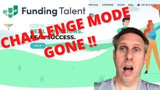 FUNDING TALENT CHALLENGE MODE - Gone !!