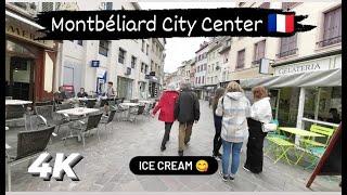 Montbéliard City Center - Walking Tour -4K