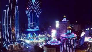 Grand Lisboa Casino - Night Drone Clip - Macau