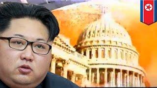 North Korea v USA: Kim Jong Un blows up America in North Korean propaganda video - TomoNews