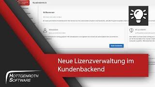 Neue Lizenzverwaltung im Kundenbackend