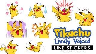 Pikachu's Lively Voiced Stickers | Line Sticker Showcase