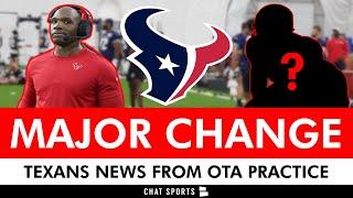 Texans Making MAJOR CHANGES To Starting Lineup Before 2025 NFL Season? Texans OTA Practice News