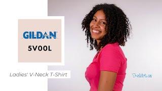 Gildan 5V00L Ladies' V-Neck T-shirt | T-shirt.ca