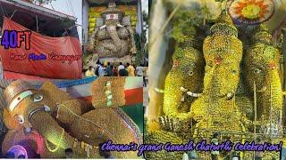 ️Kolathur's Pride: 40ft Handmade Vinayagar Statue for Ganesh Chaturthi #2024ganeshchathurthi #40ft