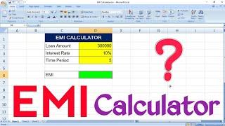 How to Calculate Loan EMI in Microsoft Excel | Loan EMI Calculator in Excel
