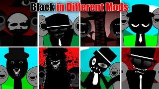 Incredibox Sprunki ALL BLACK in Different Mods