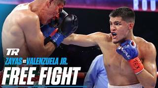 Xander Zayas Stops Roberto Valenzuela Jr. In Five Rounds | HISPANIC HERITAGE MONTH | FREE FIGHT