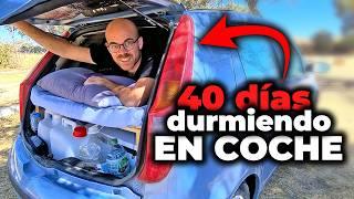 COCHE CAMPER pequeño, barato y sencillo  - Así es viajar, dormir y vivir en un coche camper casero