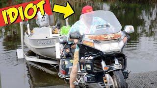 This Biker is Gonna Get What He Deserves... | Idiots at the boat Ramp