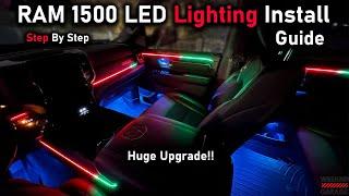 NEW RAM INTERIOR AMBIENT LIGHTING INSTALL GUIDE (EASY)