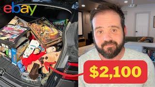 Making $2,100 on eBay in One Day (Filled my trunk!)