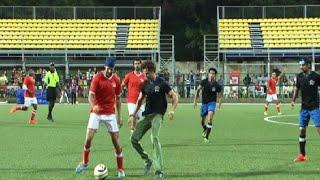 Hrithik Roshan playing Charity Football Match organised by Aamir Khan's daughter Ira Khan.