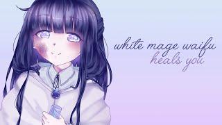 [ASMR] White Mage Waifu Heals You~ [Softly Spoken Personal Attention] [Humming & Headpatting]