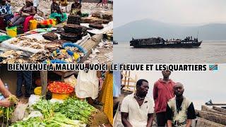 VOICI LA COMMUNE DE MALUKU LIBONGO, LES QUARTIERS ET LES ACTIVITÉS DU FLEUVE 