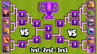 TORNEO de CARTAS EVOLUCIONANADAS | 1vs1 - 2vs2 - 3vs3 | Clash Royale