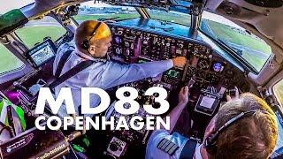 Piloting the MD83 out of Copenhagen