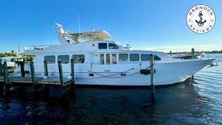 $795,000 - (2001) 90ft Dovercraft Custom Raised Pilothouse Super Yacht For Sale