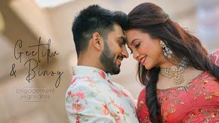 Geetika & Binoy's Engagement | Cinematic Highlights Video