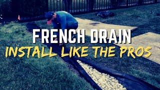 Complete French Drain Installation by Professionals Macomb Twp. MI [French Drain Man ]  248-505-3065