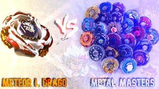 Meteo L-Drago LW105LF vs Every Metal Masters Beyblade! (INSANE MFB MARATHON BATTLE!)