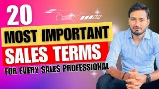 20 Sales Terms & Their Meanings | Sales Training | Aakash Gupta | 2023