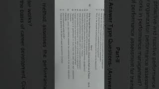 MBA 3rd SEM EXAMINATION 2024-2025.. #remix SUB..PERFORMANCE MANAGEMENT SYSTEM. .