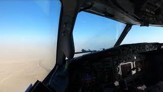 Approach and landing at Hurghada (HEGN) Boeing 737-800 28.02.2021