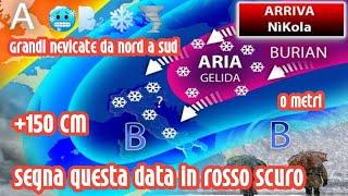 METEO ITALIA - Buone notizie per 60 milioni di italiani Una tempesta di neve sta arrivando forte