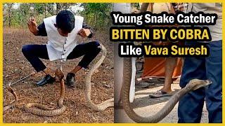 Snake Catcher Bitten By Cobra While Doing Stunt With 3 COBRA I Man Bitten By Cobra Like Vava Suresh