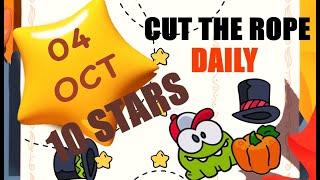 Cut The Rope Daily October 4 2023 Walkthrough 10 Stars