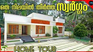 ഒരു നിലയിൽ തീർത്ത സ്വർഗ്ഗം|Contemporary kerala home|Home Tour Malayalam|Trending home|Dr. Interior