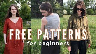 6 Free Sewing Patterns for Summer | EASY Beginner