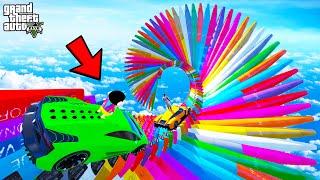 FRANKLIN TRIED MULTIPLE SPIKE LOOPS MEGA RAMP PARKOUR CHALLENGE GTA 5 | SHINCHAN and CHOP